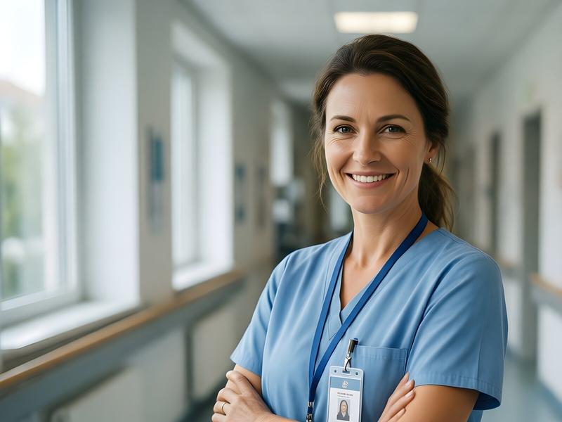 Pflegekraft in einer deutschen Klinik – Vorbereitung auf die telc B1/B2 Pflege Prüfung
